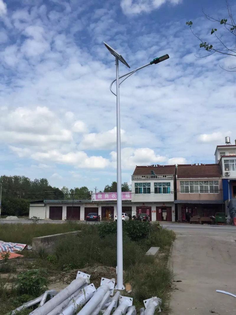 安徽六安市新农村建设太阳能路灯安装案例